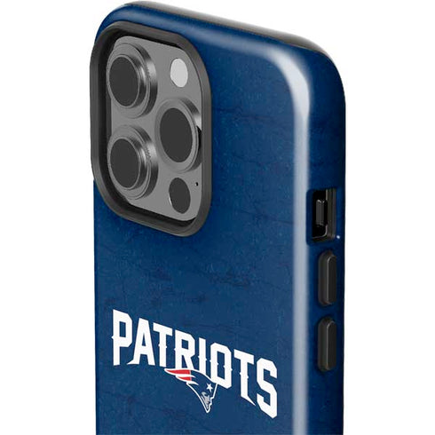 NFL New England Patriots Distressed iPhone 15 Pro Impact Case